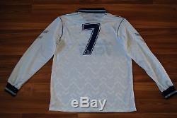 Match Worn #7 1992-1993 Real Madrid Vintage Retro Jersey Shirt Camiseta Home