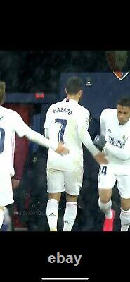 Match Worn Eden Hazard Real Madrid Home Laliga Vs Osasuna 0-0 With Photo Match