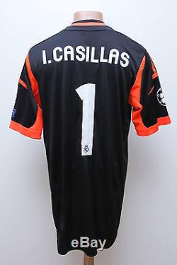 Match Worn Issue Real Madrid Spain Football Shirt Jersey Formotion #1 Casillas