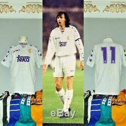 Match Worn Real Madrid 1994 96 1996 Jersey Fcb Barcelona Camiseta #11 Amavisca