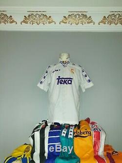 Match Worn Real Madrid 1994 96 1996 Jersey Fcb Barcelona Camiseta #11 Amavisca