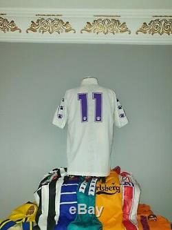 Match Worn Real Madrid 1994 96 1996 Jersey Fcb Barcelona Camiseta #11 Amavisca