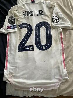 Match Worn Real Madrid Vinicius Jr Vs Atlanta Champions League 2021