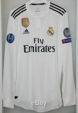 Match worn shirt jersey Real Madrid Spain Champions League 2018-19 Sergio Ramos