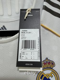 Mbappe #10 Men's LARGE Adidas Real Madrid Authentic Home Jersey