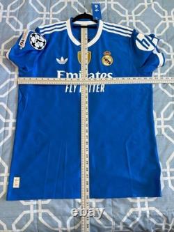 Mbappe #10 Mens EXTRA LARGE Adidas Real Madrid Third Authentic UCL Jersey