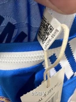 Mbappe 10 The Dictator Mens LARGE Adidas Real Madrid Third Authentic Jersey