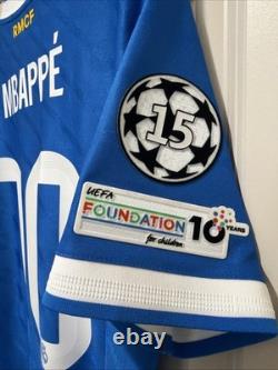 Mbappe 10 The Dictator Mens LARGE Adidas Real Madrid Third Authentic Jersey