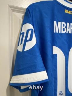 Mbappe 10 The Dictator Mens LARGE Adidas Real Madrid Third Authentic Jersey