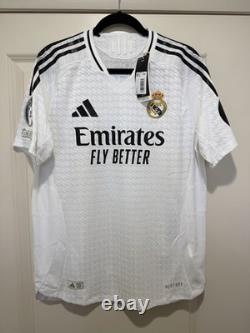 Mbappe #9 Mens LARGE Adidas Real Madrid Authentic Home Jersey UCL