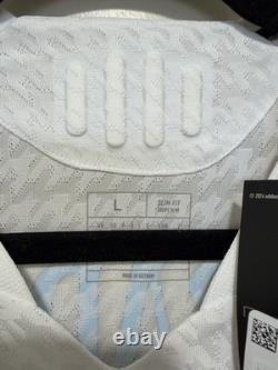 Mbappe #9 Mens LARGE Adidas Real Madrid Authentic Home Jersey UCL