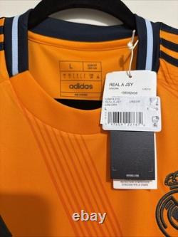 Mbappe #9 Mens LARGE Adidas Real Madrid Away Jersey Fan