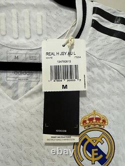 Mbappe #9 Mens MEDIUM Adidas Authentic Real Madrid Champions Home Jersey Long S