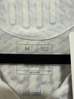 Mbappe #9 Mens MEDIUM Adidas Authentic Real Madrid Champions Home Jersey Long S