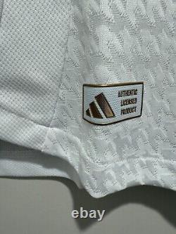 Mbappe #9 Mens MEDIUM Adidas Authentic Real Madrid Champions Home Jersey Long S