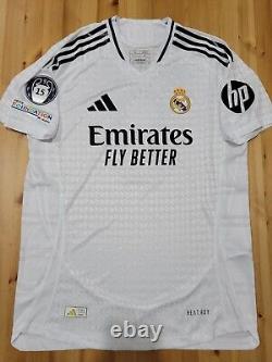 Mbappe #9 Mens XL Adidas Real Madrid Champions Home Jersey