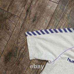 Men's 1986 Real Madrid Hummel Rare Home Soccer Jersey Size XL