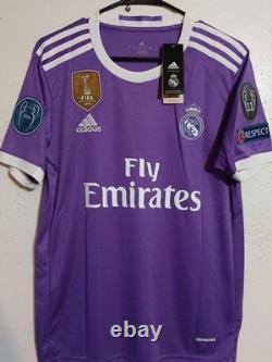 Men's Adidas Ronaldo Real Madrid 2016-2017 UEFA Short Sleeve Jersey Size S