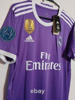 Men's Adidas Ronaldo Real Madrid 2016-2017 UEFA Short Sleeve Jersey Size S