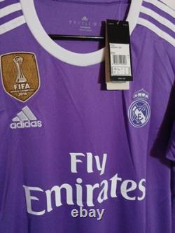 Men's Adidas Ronaldo Real Madrid 2016-2017 UEFA Short Sleeve Jersey Size S