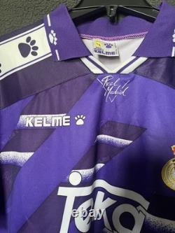 Men's Authentic Kelme Real Madrid CF 1994/95 Away Jersey Size L