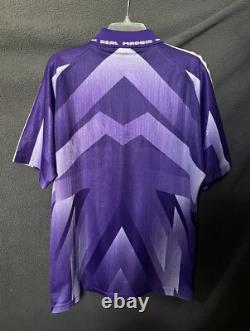 Men's Authentic Vintage Kelme Real Madrid CF 1996/97 Purple Away Jersey Size L