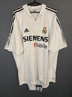 Men's Fc Real Madrid 2003/2004 Beckham #23 Soccer Football Shirt Jersey Size XL