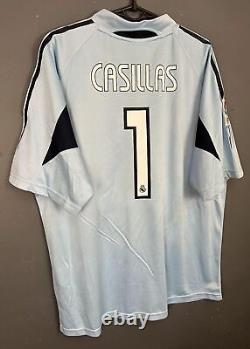 Men's Fc Real Madrid 2004/2005 Iker Casillas Soccer Football Shirt Jersey Size L