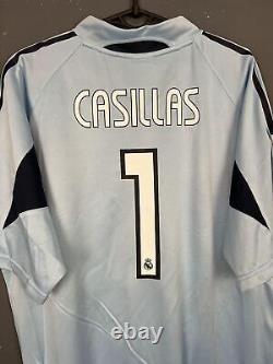 Men's Fc Real Madrid 2004/2005 Iker Casillas Soccer Football Shirt Jersey Size L