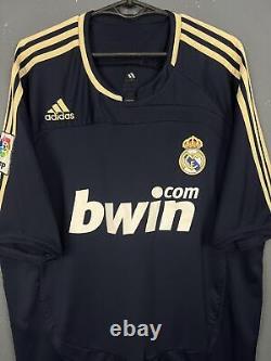 Men's Raul #7 Fc Real Madrid 2007/2008 Away Soccer Football Shirt Jersey Size L