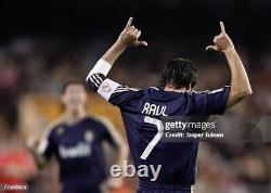 Men's Raul #7 Fc Real Madrid 2007/2008 Away Soccer Football Shirt Jersey Size L