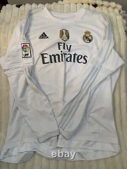 Men's XL adidas Real Madrid Ronaldo 7 L/S Jersey 15/16 New (Without Tags)