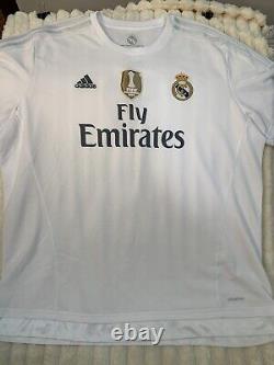 Men's XL adidas Real Madrid Ronaldo 7 L/S Jersey 15/16 New (Without Tags)