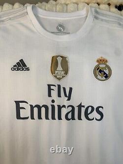 Men's XL adidas Real Madrid Ronaldo 7 L/S Jersey 15/16 New (Without Tags)