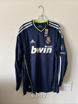 Men's adidas Kaka #8 Real Madrid 2010-11 Away Long Sleeve Jersey Sz 2XL NWT