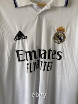 Men's adidas Real Madrid 2022-23 Home Soccer Football Jersey Sz XL White