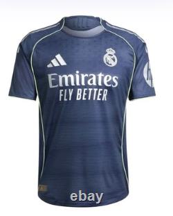 Mens Away Authentic Jersey 25/26 Navy Real Madrid