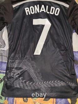 Mens Real Madrid 14/15 3rd Jersey Yohji Yamamoto Sz Medium Cristiano Ronaldo