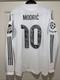 Modric #10 Adidas Real Madrid Authentic Long Sleeve Farewell Jersey Men's Large