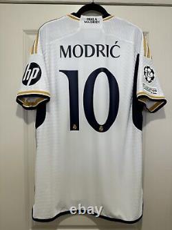 Modric #10 Men's XL Adidas Real Madrid Authentic Champions Final Jersey