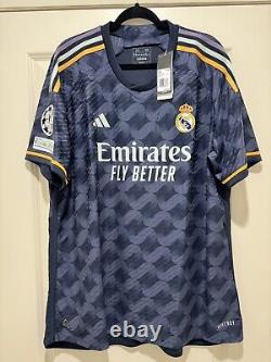 Modric #10 Mens 2XL Adidas Real Madrid Away Champions League Authentic Jersey