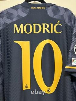 Modric #10 Mens 2XL Adidas Real Madrid Away Champions League Authentic Jersey