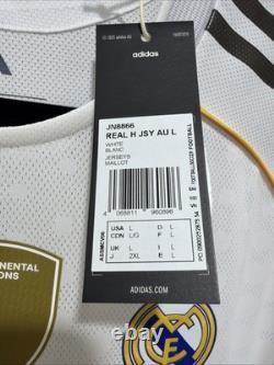 Modric #10 Mens LARGE Adidas Real Madrid Authentic Long Sleeve Farewell Jersey