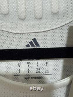 Modric #10 Mens LARGE Adidas Real Madrid Authentic Long Sleeve Farewell Jersey