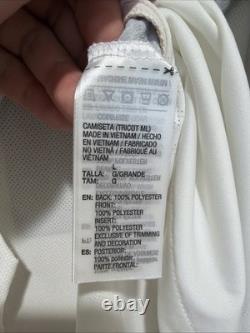 Modric #10 Mens LARGE Adidas Real Madrid Authentic Long Sleeve Farewell Jersey