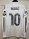 Modric #10 Mens MEDIUM Adidas Real Madrid Authentic Long Sleeve Farewell Jersey