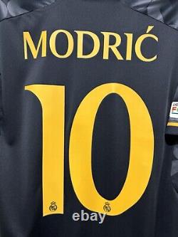 Modric #10 Mens MEDIUM Adidas Real Madrid Away Jersey Stadium Champions League