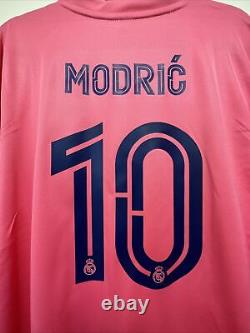 Modric #10 Mens XL Real Madrid Away Pink Champions League Jersey