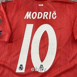 Modric #10 Real Madrid FC Adidas Parley Mens EXTRA LARGE Orange Jersey
