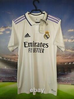 Modric Real Madrid Jersey Home Football Shirt White Adidas Mens Size S